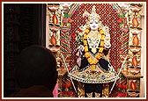  Swamishri engaged in darshan of Thakorji