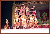 The teenagers and children of BAPS perform traditional folk dances