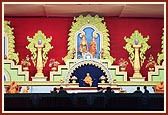 Views of the stage, with attractive decorations