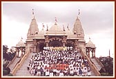 On the steps of Nairobi Mandir