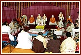 The principal participants during the yagna