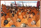 Sadhus during the yagna