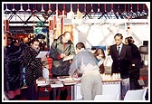 Public visitors to the BAPS exhibit