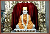 Darshan of Shri Shastriji Maharaj in the Smruti Mandir