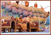 Pujya Mahant Swami addresses the assembly with the message to purify one's devotion to Maharaj and Swami