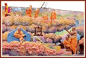 Pujya Ghanshyamcharan Swami sings 'Yogi avo te rang mane shid lagadyo ...'