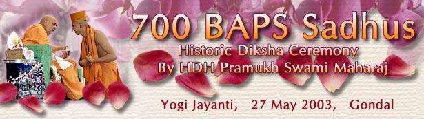 700 BAPS sadhus