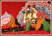 Finally, Swamishri blesses the assembly, describing the glory and saintliness of Yogiji Maharaj