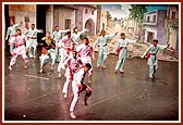 Youths present dances during the evening performances