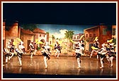 Youths present dances during the evening performances