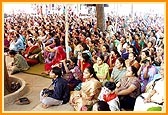 Devotees during puja