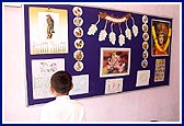 A school notice board at the Swaminarayan Vidyapith Primary School at Mt. Abu