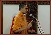 Speeches and presentations on a variety of topics by sadhus