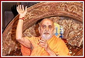 "The Sanstha's achievements have been realised by the grace of Bhagwan Swaminarayan, Guru Shastriji Maharaj and Yogiji Maharaj..."  