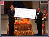 Cheque Presentation to The Anthony Nolan Trust at BAPS Shri Swaminarayan Mandir, London, UK