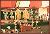 Murtis in the yagna mandap