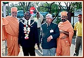 Deputy Mayor of Gaborone visits the mandir