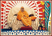 Swamishri during the pratishtha assembly