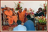 Swamishri meets H.E. Gilbert Bukenye, The Vice - President of the Republic of Uganda