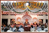 Welcome assembly at Hindu Shivalay Mandir