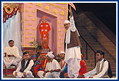 In the evening satsang assembly youths perform a cultural program glimpsing upon the life of Shastriji Maharaj