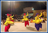 BAPS youths perform a welcome dance