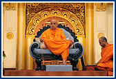 Swamishri during the Welcome Assembly