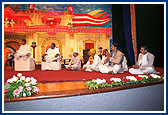 In the evening satsang assembly youths perform a cultural program glimpsing upon the life of Shastriji Maharaj