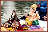 Mahapuja rituals prior to Ganpati Visarjan