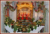 Bhagwan Swaminarayan and Aksharbrahma Gunatitanand Swami and Gopalanand Swami