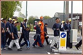 Young or old, sadhu or devotee, all participated in the 10km Sponsored Walk