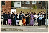 Young or old, sadhu or devotee, all participated in the 10km Sponsored Walk