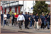 Young or old, sadhu or devotee, all participated in the 10km Sponsored Walk