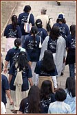 Devotees participate in the Walk while chanting the Swaminarayan Mantra