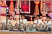The children performed a tabla talent show