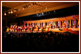 ‘Mare angale Swami padharya…’ A welcome dance performed by 42 balaks and kishores amidst the regal palace background