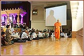 Swamishri performs his morning walk