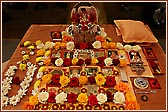 Swamishri's pooja laid out