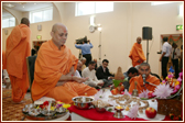 Viveksagar Swami performs the mahapuja vidhi