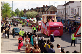 The colourfully decorated Rath (chariot) of Shri Jagannathji