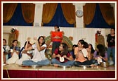 Balikas performing a drama