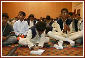 Balaks concentrating and taking notes during the Shibir