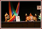  Senior sadhus giving inspiring talks 