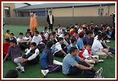 Teams waiting for the start of the Pramukh Cup
