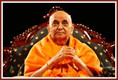 Swamishri viewing the train journey