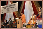 Prayers by the Head of BAPS Shri Swaminarayan Mandir, Neasden, London, Pujya Atmaswarup Swami