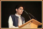 Kishore giving a speech