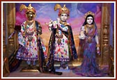 Harikrishna Maharaj and Radha Krishna Dev