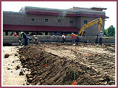 Ground work for prayer area