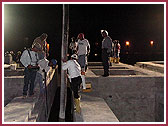 Sixth phase of pouring work  